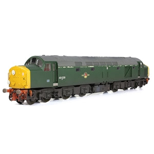Bachmann 32-492 Class 40 Diesel Locomotive Number 40039 in BR Green Livery with Full Yellow Ends (Weathered) - OO Gauge