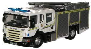 Oxford Diecast 76SFE003 Grampian Fire & Rescue Service Scania CP31 Pump Ladder 1:76 Scale