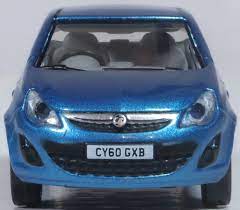 Oxford Diecast 76VC005 Vauxhall Corsa, Oriental Blue,  1:76 Scale