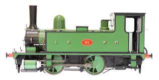 Dapol 7S-018-006S L & SWR B4 0-4-0T Steam Locomotive Number 91 in Lined Green Livery - O Gauge - DCC & SOUND FITTED