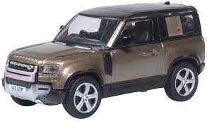 Oxford Diecast 76ND90003 New LandRover Defender 90 Godwana Stone, 1:76 Scale