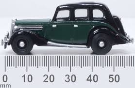 Oxford Diecast 76WO005 Wolseley 18/85 Black/Ivory- 1:76 Scale