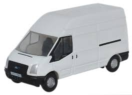 Oxford Commercials NFTC005 Ford Transit Connect Frozen White - N Scale