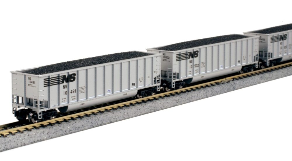 BER Kato 106-4630 Bethgon Coalporter Wagon Set (8) Norfolk Southern  - N Gauge (pre-owned)