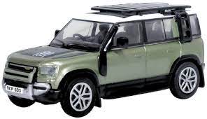 Oxford Diecast 76ND110003 New LandRover Defender 110 Pangea Green, 1:76 Scale
