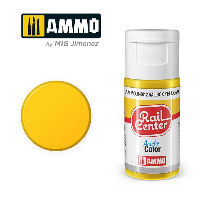 Mig Ammo.R-0012 Rail Center Acrylic Colour - Signal Yellow (15ml)