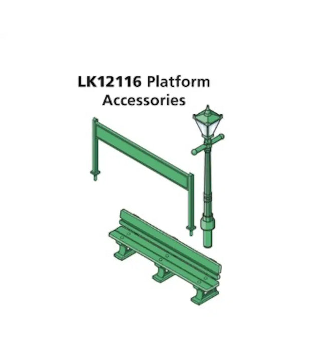 Peco LK12116 Platform Accessories,- TT:120