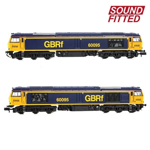 Graham Farish 371-360SF Class 60 Diesel Locomotive 60095 GBRF - N Gauge - SOUND FITTED