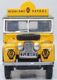 Oxford Diecast 76LAN188025 Landrover Series 1 88" Canvas AA  Highland Patrol (1:76 Scale)