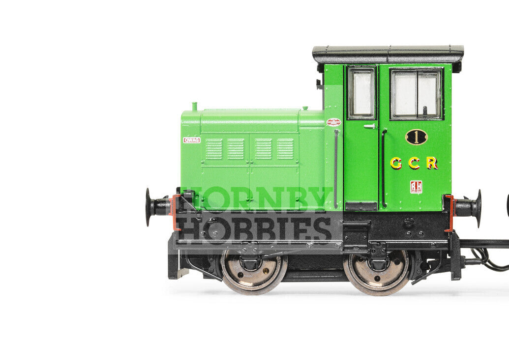 Hornby R30012 GCR Ruston & Hornsby 48DS 0-4-0 & Flatbed Wagon 'QWAG' No.1, OO Gauge