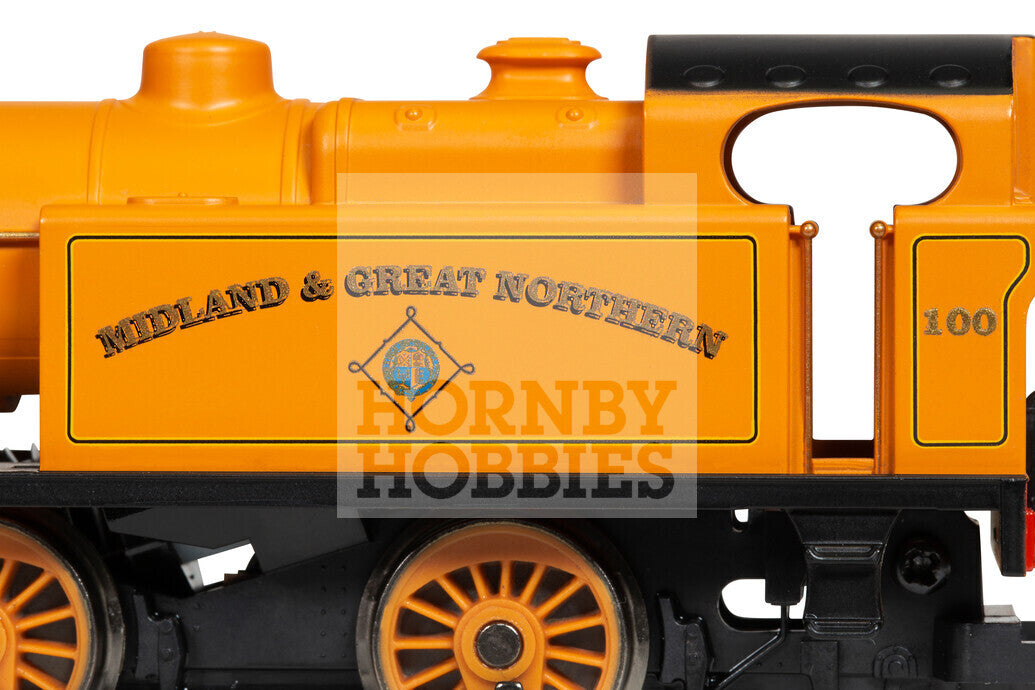 Hornby R30317 0-4-0 Locomotive 'Midland & Great Northern' No.100, Steam Locomotive, OO Gauge