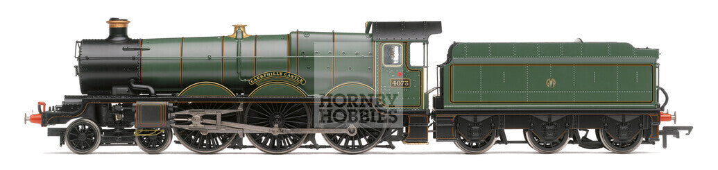 Hornby R30328 GWR Castle Class 4-6-0 Locomotive 'Caephilly Castle' No.4073, Steam Locomotive, OO Gauge