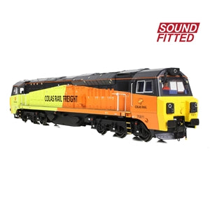 Bachmann 31-591ASF Class 70 Diesel Locomotive 70811,Colas Rail Frieght -OO Gauge- SOUND FITTED