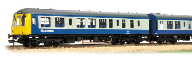 MON Bachmann 32-908 Class 108 2 Car DMU - Blue / Grey Livery with BR Metrotrain Branding - OO Gauge