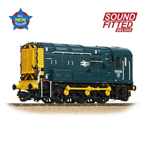 Bachmann 35-921SFX Class 09 09009 BR Blue (Wasp Stripes) - OO Gauge SOUND FITTED