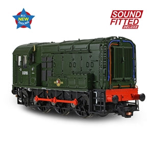 Bachmann 35-901SFX Class 08 D3785 BR Green (Late Crest) - OO Gauge SOUND FITTED
