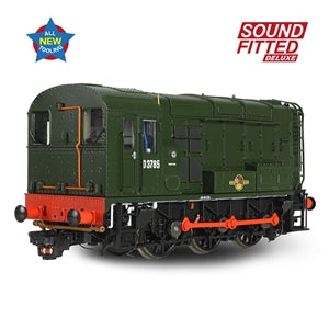 Bachmann 35-901SFX Class 08 D3785 BR Green (Late Crest) - OO Gauge SOUND FITTED