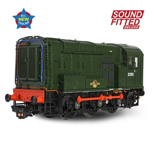 Bachmann 35-901SFX Class 08 D3785 BR Green (Late Crest) - OO Gauge SOUND FITTED