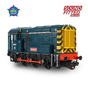 Bachmann 35-915SFX Class 08 Diesel Shunter Number 08617 named 'Steve Purser' in BR Blue (Retro) Livery ** DCC DELUX SOUND FITTED VERSION ** - OO Gauge