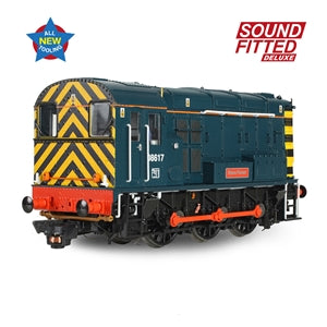 Bachmann 35-915SFX Class 08 Diesel Shunter Number 08617 named 'Steve Purser' in BR Blue (Retro) Livery ** DCC DELUX SOUND FITTED VERSION ** - OO Gauge