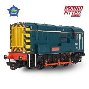 Bachmann 35-915SFX Class 08 Diesel Shunter Number 08617 named 'Steve Purser' in BR Blue (Retro) Livery ** DCC DELUX SOUND FITTED VERSION ** - OO Gauge