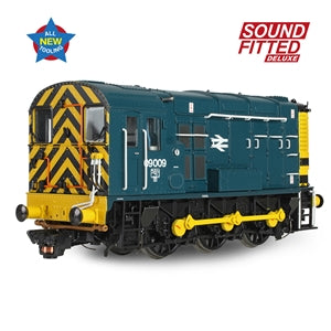 Bachmann 35-921SFX Class 09 09009 BR Blue (Wasp Stripes) - OO Gauge SOUND FITTED