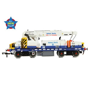 EFE Rail E87109 Diesel Hydraulic Crane Plasser 12T YOB in Balfour Beatty Blue & White Livery- OO Gauge