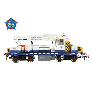 EFE Rail E87109 Diesel Hydraulic Crane Plasser 12T YOB in Balfour Beatty Blue & White Livery- OO Gauge