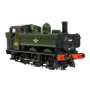 Graham Farish 371-987A GWR 64XX Pannier Tank 6408 BR Lined Green (Late Crest) - N Gauge
