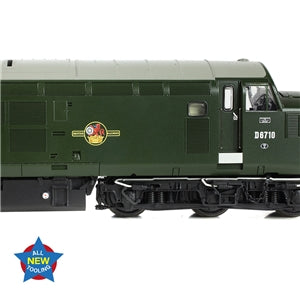 Bachmann 35-302SF Class 37/0 Diesel Locomotive Number D6710 in BR Green Livery - OO Gauge-SOUND FITTED