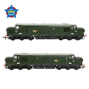 Bachmann 35-302SF Class 37/0 Diesel Locomotive Number D6710 in BR Green Livery - OO Gauge-SOUND FITTED