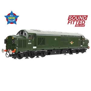 Bachmann 35-302SFX Class 37/0 Diesel Locomotive Number D6710 in BR Green Livery DCC SOUND FITTED - OO Gauge