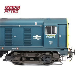 Bachmann 35-356SF Class 20/0 20072 BR BLUE (Weathered) - OO Gauge - SOUND FITTED