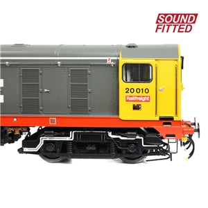 Bachmann 35-357ASF Class 20/0 Diesel Locomotive Number 20010 in BR Railfreight (Red Stripe) Livery DCC SOUND FITTED - OO Gauge