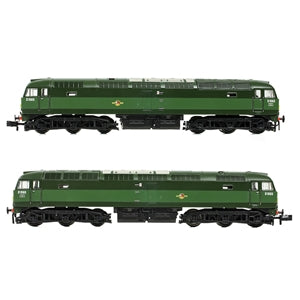 Graham Farish 371-825D Class 47/0 Diesel Locomotive Number D1565 in BR Green Livery(Small Yellow Panels) - N Gauge