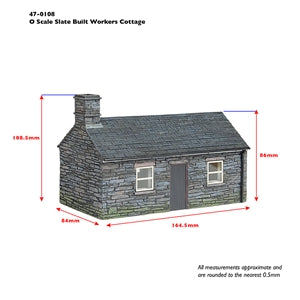 Bachmann Scenecraft 47-0108 Narrow Gauge Slate Built Workers Cottage - O Scale, NG7