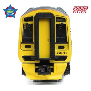 Graham Farish 371-851SF Class 158 2-Car DMU 158711 ScotRail Saltire - N gauge - Sound Fitted