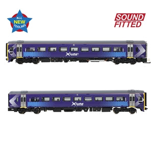 Graham Farish 371-851SF Class 158 2-Car DMU 158711 ScotRail Saltire - N gauge - Sound Fitted