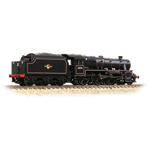 Graham farish 372-137A LMS Stanier Class 5 45195 BR Lined Black Late Crest Locomotive - N Gauge