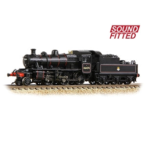 Graham Farish 372-626BSF LMS Ivatt 2MT Class 46474 BR Lined Black Early Emblem - N Gauge - Sound Fitted