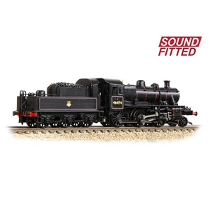 Graham Farish 372-626BSF LMS Ivatt 2MT Class 46474 BR Lined Black Early Emblem - N Gauge - Sound Fitted