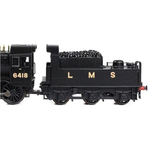 Graham farish 372-627A LMS Ivatt 2MT Class 6418 LMS Black Locomotive - N Gauge