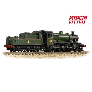 Graham Farish 372-630SF LMS Ivatt 2MT Class 46521 BR Lined Green Early Emblem - N Gauge - Sound Fitted