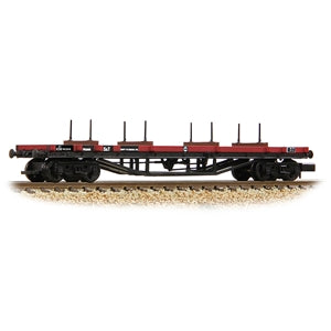 Graham Farish 373-925D 30t Bogie Bolster BR Gulf Red With Load - N Gauge