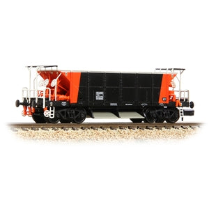Graham Farish 377-004 BR YGH 'Seacow'Bogie Hopper Wagon Loadhaul Black & Orange- N Scale