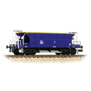 Graham Farish 377-005 BR YGB 'Seacow' Bogie Hopper Wagon Mainline Blue - N Scale