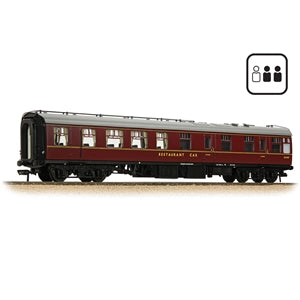 Bachmann 39-103DPF BR MK1 RU Restaurant Unclassified in BR Maroon (with fitted passengers)- OO Gauge