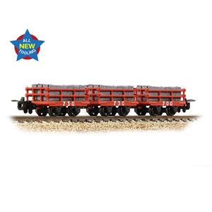 Bachmann 393-228 Set of Dinorwic Slate Wagons With Sides, Red With Load, 3 Pack - 009 Gauge