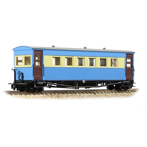 Bachmann 394-026 Gloucester Bogie Coach Lincolnshire Coast Light Railway Blue & Cream - 009 Gauge