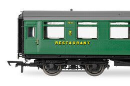Hornby R40221 SR Maunsell Composite Dining Saloon '7844', OO Gauge